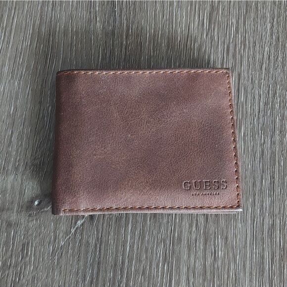 Guess Brown Bifold Wallet - Picture 1 of 5